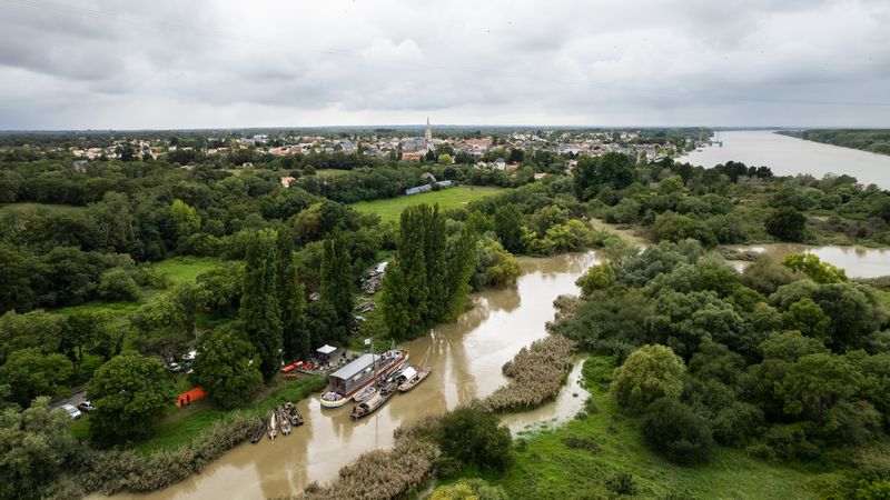 Jeudi 31 août, la flotte s'est rassemblée à Saint-Jean-de-Boiseau, avant le lancement officiel sur les quais de Nantes. © Jean-Félix Fayolle Jeudi 31 août, la flotte s'est rassemblée à Saint-Jean-de-Boiseau, avant le lancement officiel sur les quais de Nantes. © Jean-Félix Fayolle