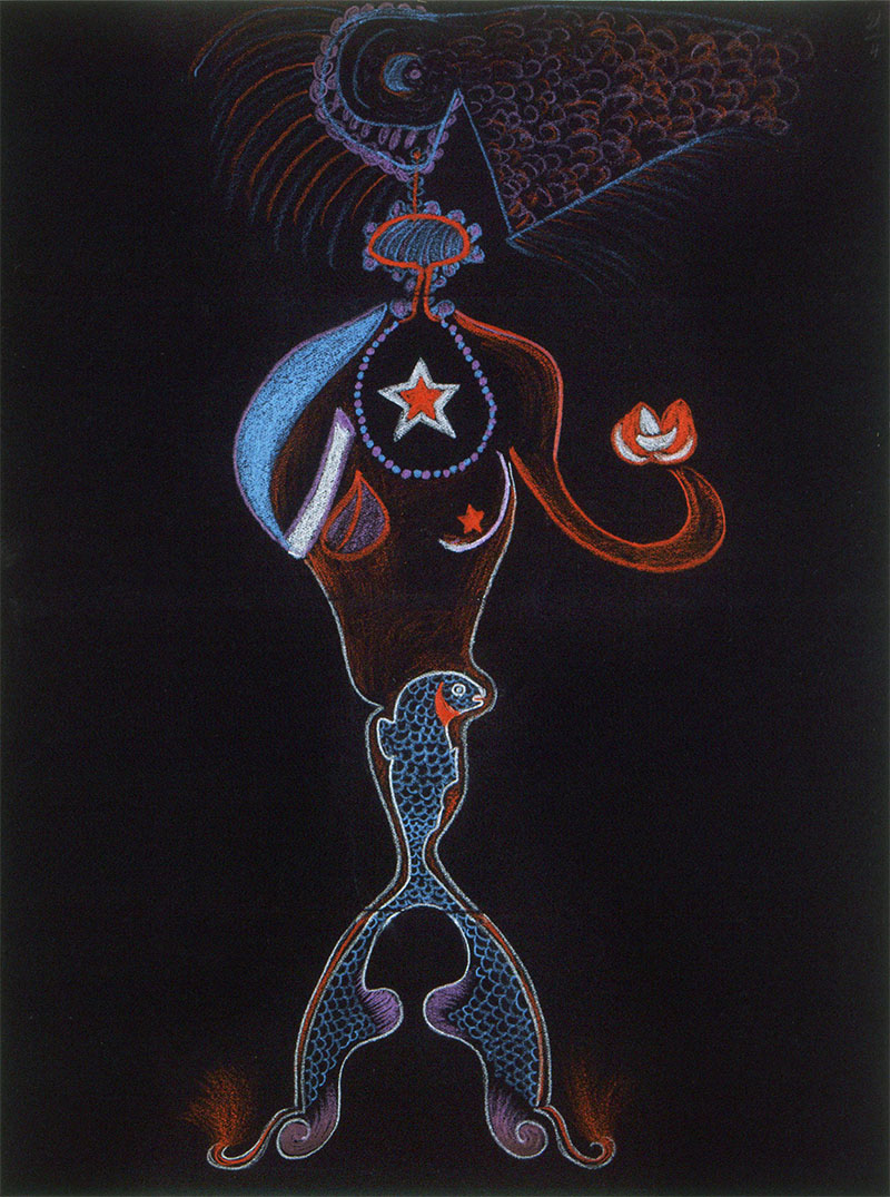 André Breton, Paul Eluard et Valentine Hugo-Nusch, « Cadavre exquis » (© ADAGP)