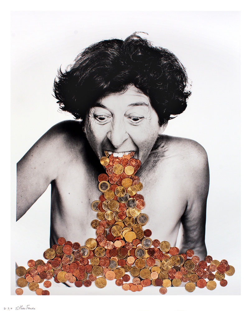 Esther Ferrer, « Europortrait » (© ADAGP)