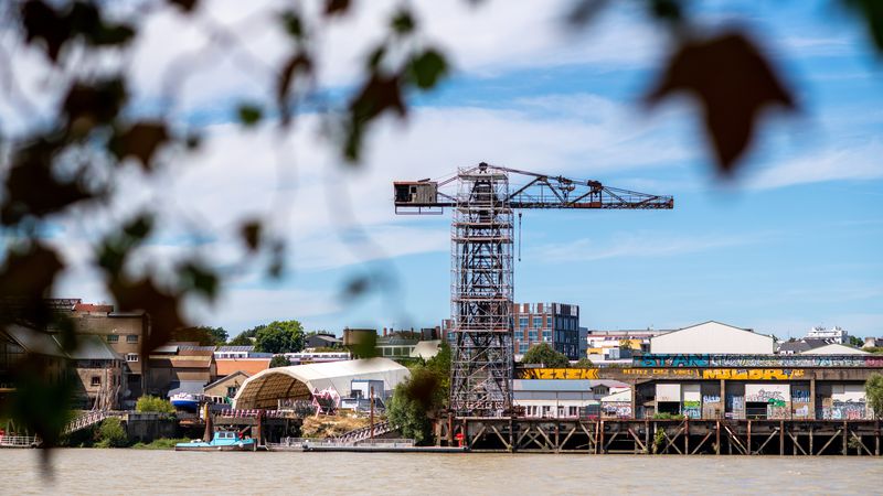 Jusqu’à 800 000 € pourraient être apportés à la rénovation de la grue noire, par le biais du mécénat d’entreprise © Patrick Garçon.