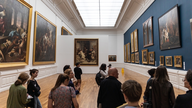 Les œuvres du 19e sont désormais présentées dans l’esprit « salon » qui prévalait à l'époque © Garance Wester.