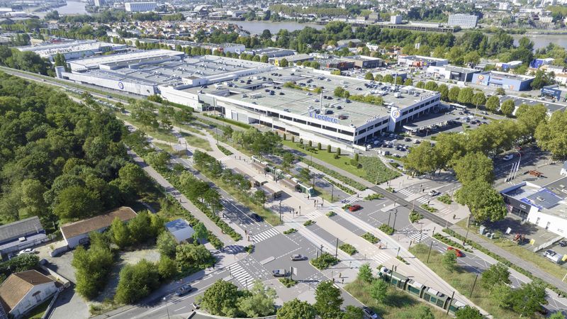Vue 3D du projet de nouveau carrefour © Semitan.