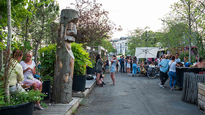 Quai de la Fosse, la guinguette de Quai des Plantes a également accueilli de nombreux nantais en quête de convivialité.