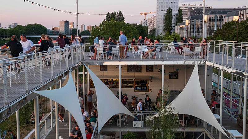 Les Nantais ont également pu profiter de la Guinguette du Belvédère.