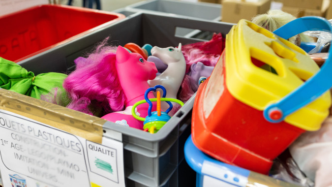 Les jouets sont collectés auprès d'entreprises ou de particuliers. © Jean-Félix Fayolle pour Nantes Métropole.