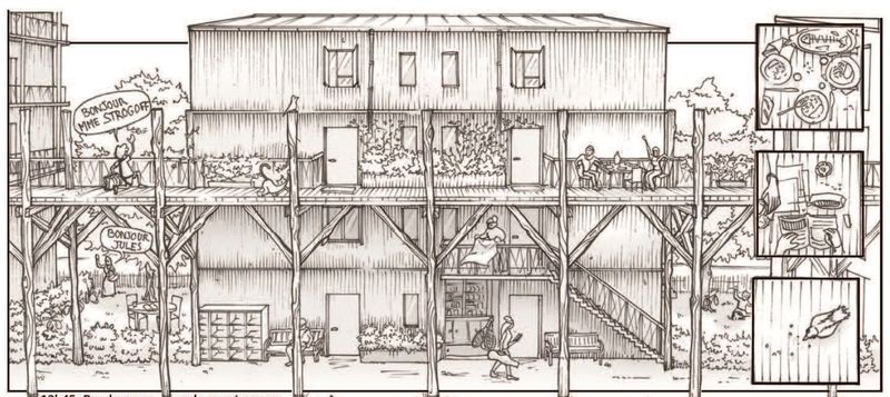 CISN Immobilier, en lien avec Bond Society et l’Atelier Desmichelle, proposera 67 logements, dont 34 libres et 33 en bail réel solidaire, et un espace appropriable par les habitants du quartier en association syndicale libre. Crédit : CISN - Bond Society - Atelier Desmichelle.