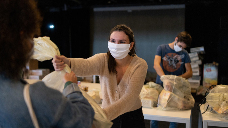 L'élan d'entraide nantais a permis notamment d'assurer l'aide alimentaire © Jean-Félix Fayolle pour Nantes Métropole.
