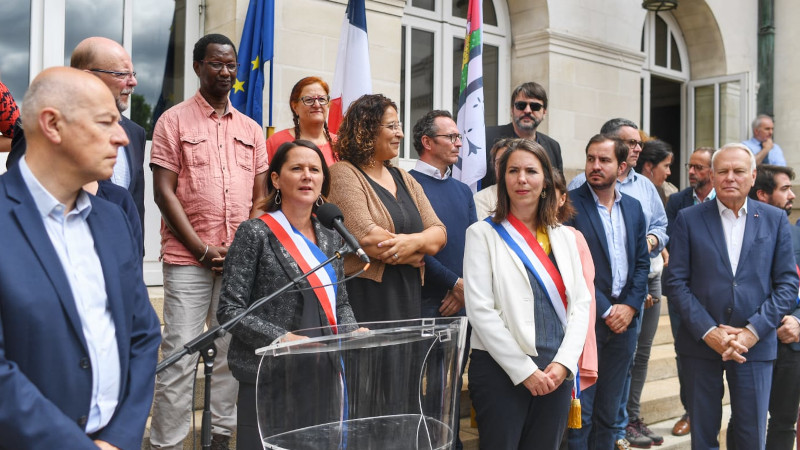 Johanna Rolland a lancé un appel au calme face aux violences subies par les élus de la République © Thierry Mézerette pour Nantes Métropole. Johanna Rolland a lancé un appel au calme face aux violences subies par les élus de la République © Thierry Mézerette pour Nantes Métropole.